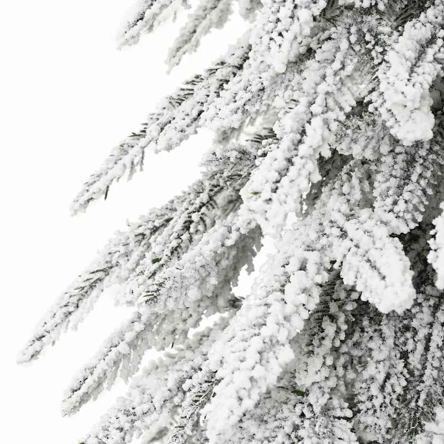 Sapin de Noël avec 300 LED Blanc 210 cm PE et Acier - 14