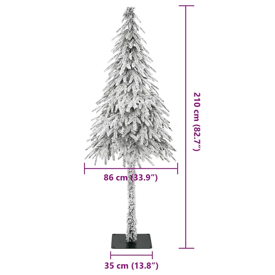 Sapin de Noël avec 300 LED Blanc 210 cm PE et Acier - 18