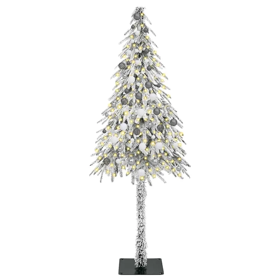 Sapin de Noël avec 300 LED Blanc 210 cm PE et Acier - 3