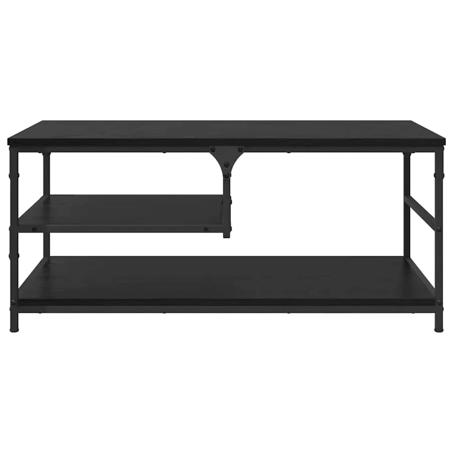 Table basse Chêne noir 90 x 49 x 40 cm Bois d'ingénierie - 5