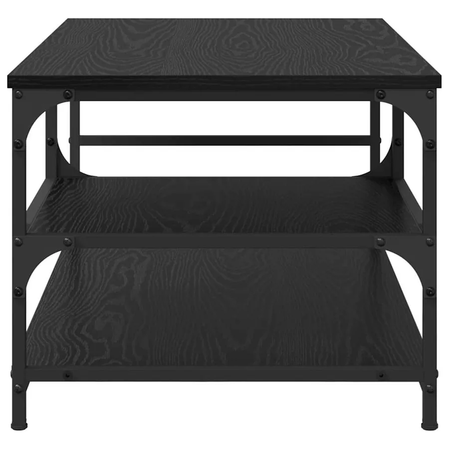Table basse Chêne noir 90 x 49 x 40 cm Bois d'ingénierie - 6