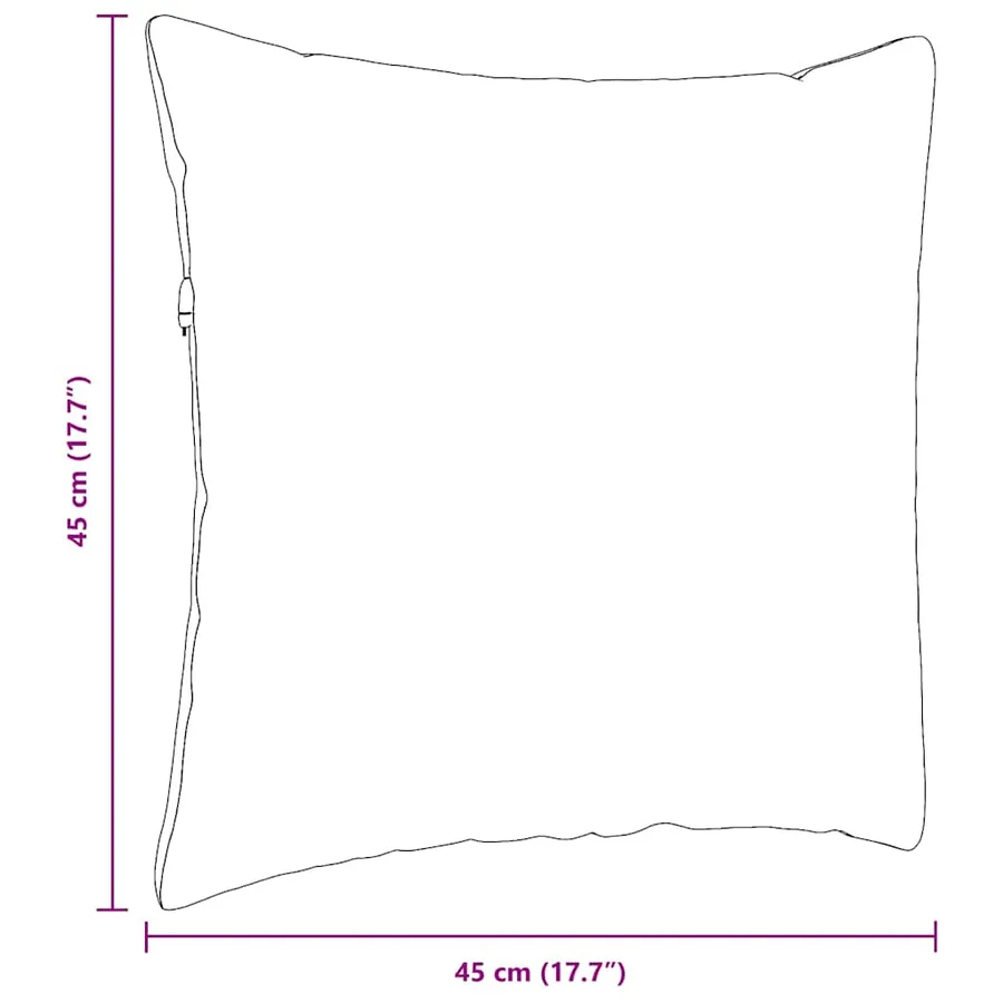 Coussins de canapé 2 pcs Marron 45 x 45 cm - 9