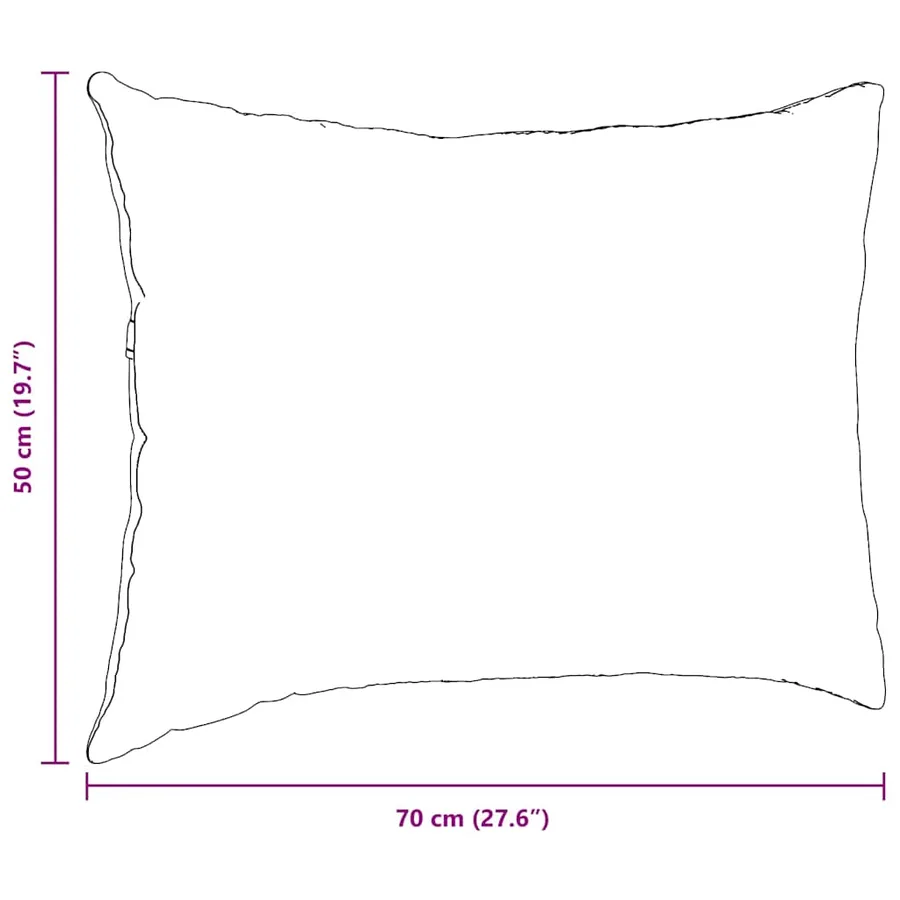 Coussins de canapé 2 pcs Gris clair 70 x 50 cm - 9