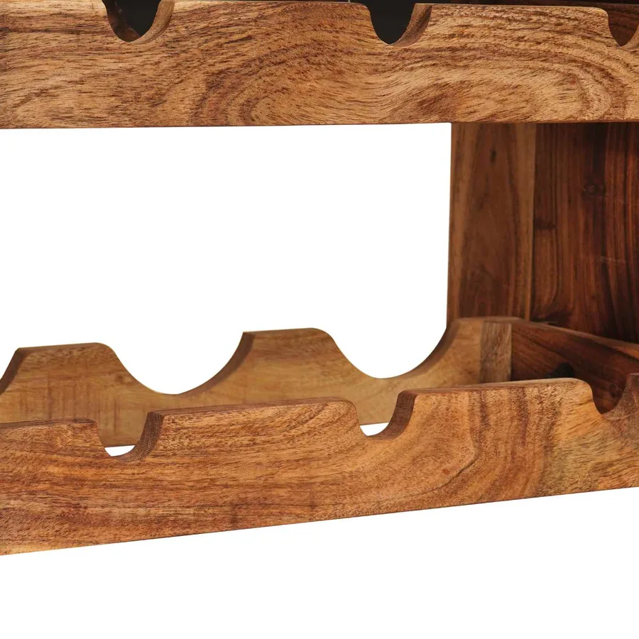 Étagère à vin Marron 60 x 45 x 33 cm Bois d'Acacia Massif - 8