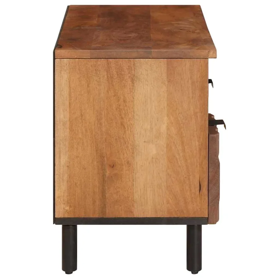 Meuble TV avec tiroir Finition Acacia Brun 100 x 33 x 46 cm - 4