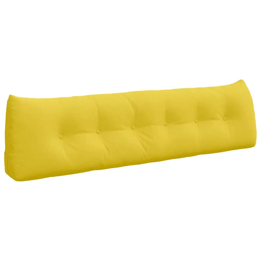 Coussin de Dos Jaune clair 180 x 24 x 50 cm tissu - 2