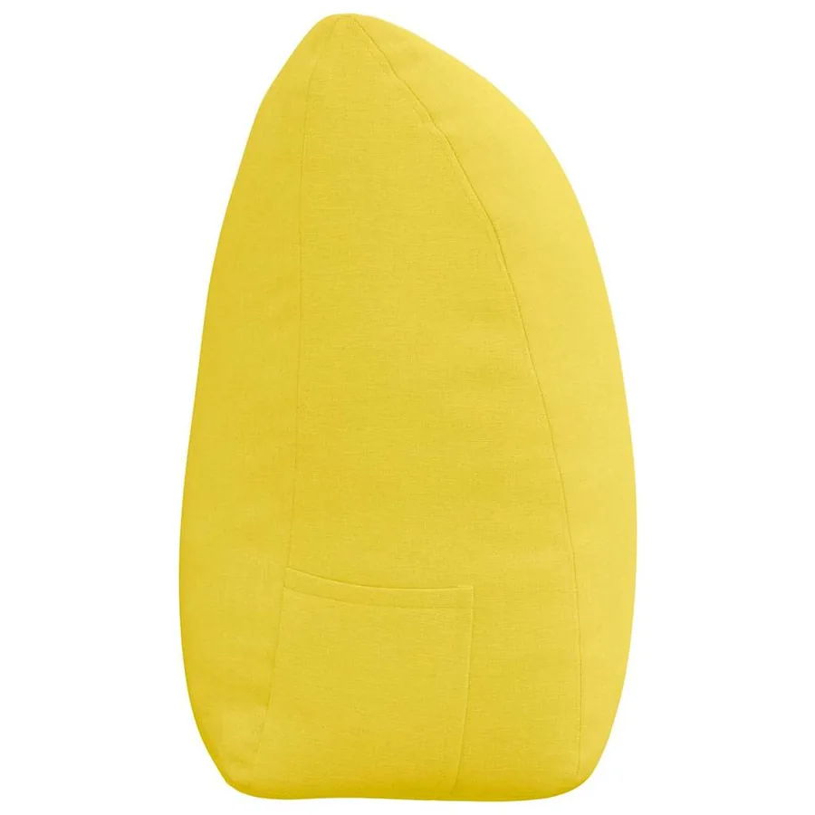 Coussin de Dos Jaune clair 180 x 24 x 50 cm tissu - 7