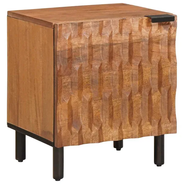 Cabinet de chevet Marron 40 x 33 x 46 cm Bois de mangue massif