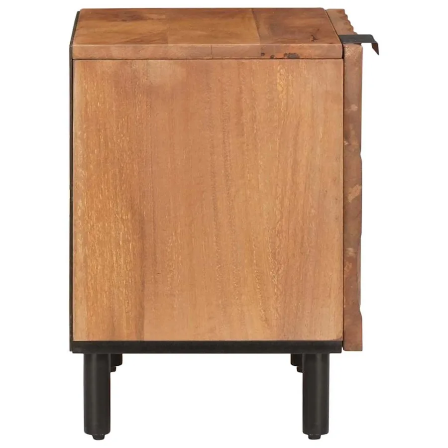Cabinet de chevet Marron 40 x 33 x 46 cm Bois de mangue massif - 4