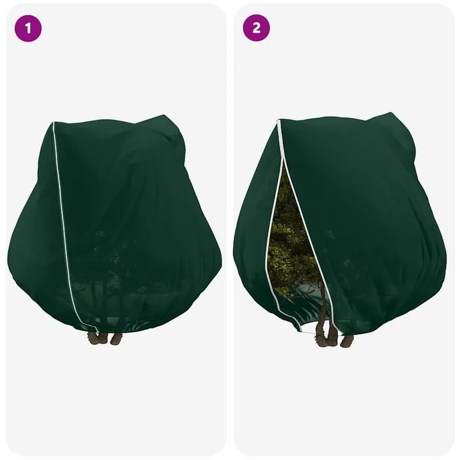 Couvercles de Fleece de Protection Anti-Gel pour Plantes 3 pcs - 9