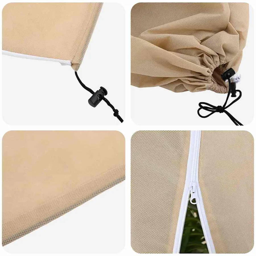 Couvercles de Fleece de Protection Anti-Gel pour Plantes 5 pcs - 9