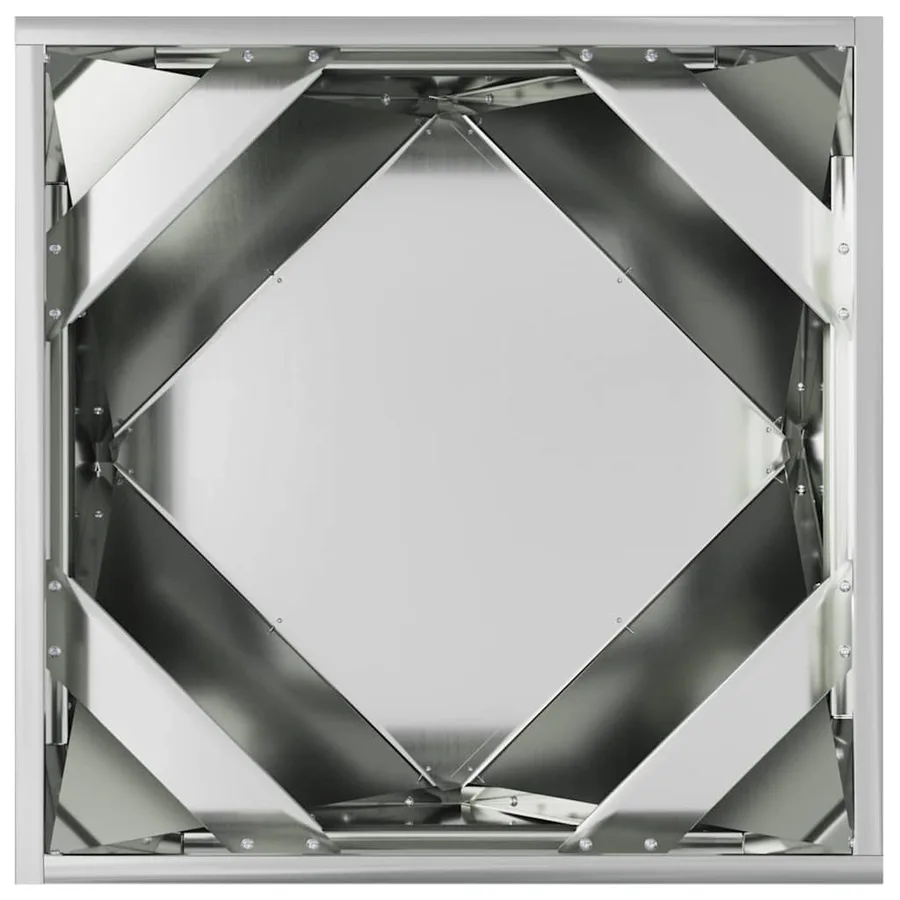 Jardinière 2 pc Argent 50 x 50 x 50 cm Acier galvanisé - 7