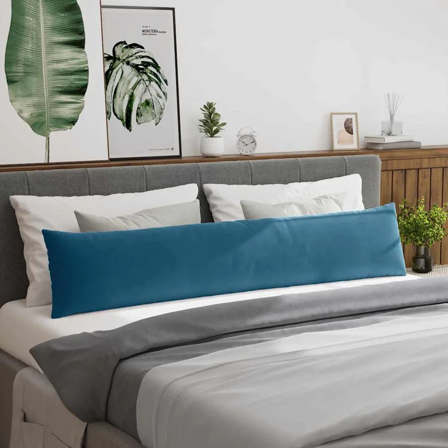 Coussins de canapé 2 pcs Bleu 200 x 40 cm - 4