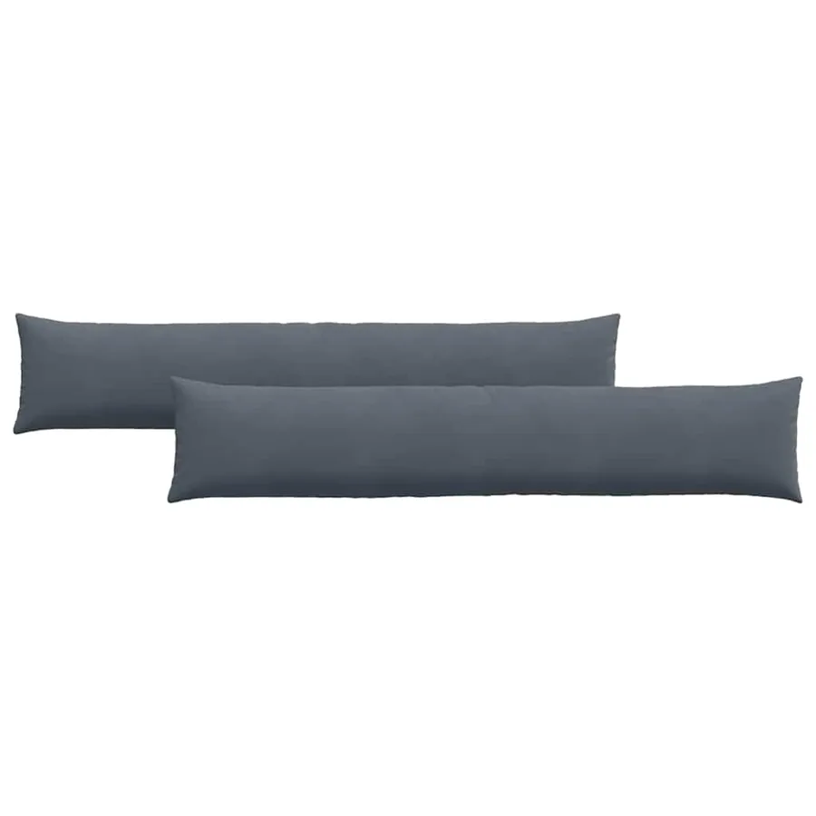 Coussins de canapé 2 pcs Gris foncé 200 x 40 cm - 2
