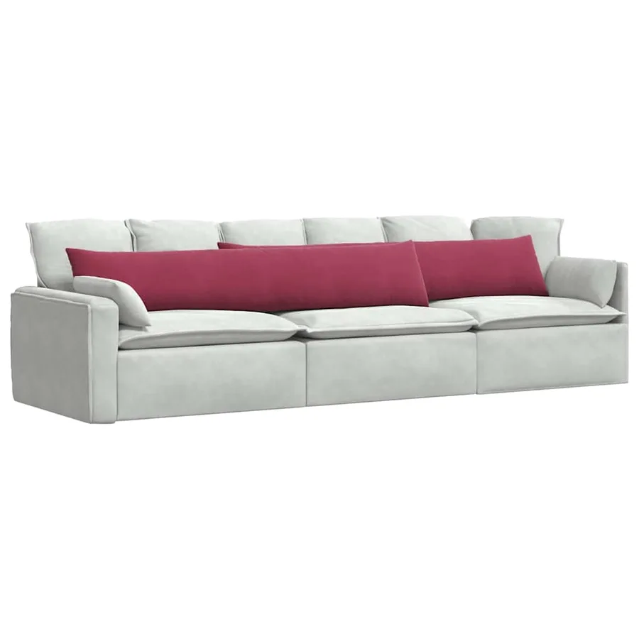 Coussins de canapé 2 pcs Bordeaux 200 x 40 cm - 3