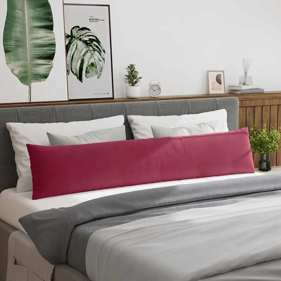 Coussins de canapé 2 pcs Bordeaux 200 x 40 cm - 4