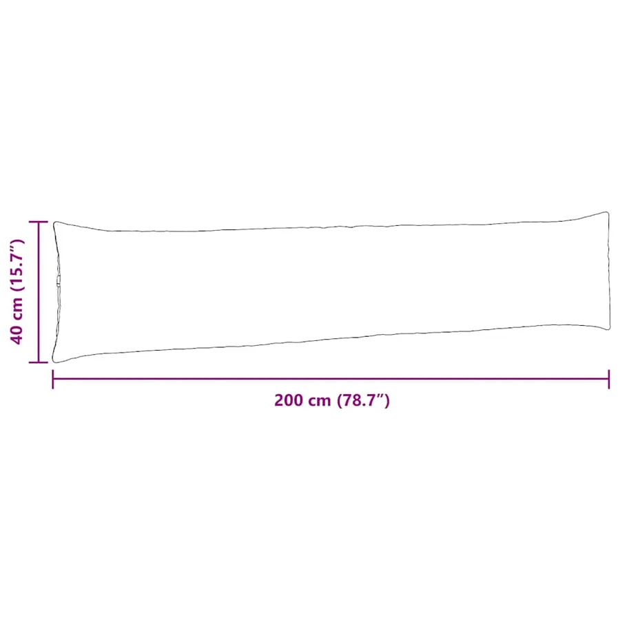 Coussins de canapé 2 pcs Bordeaux 200 x 40 cm - 9