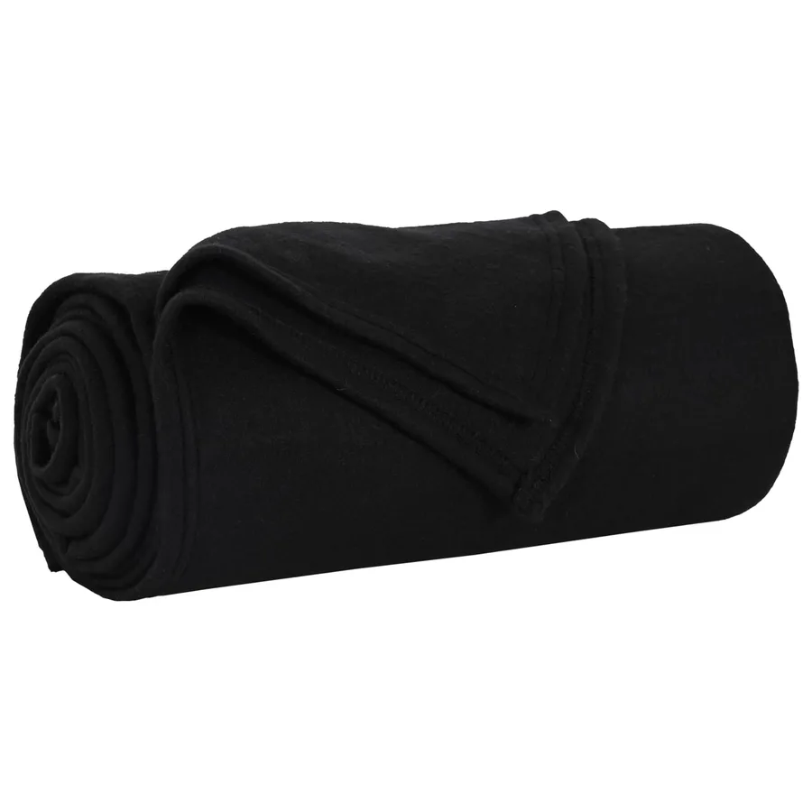 Couvertures à jeter 24 pcs Noir 200 x 150 cm Toison - 2