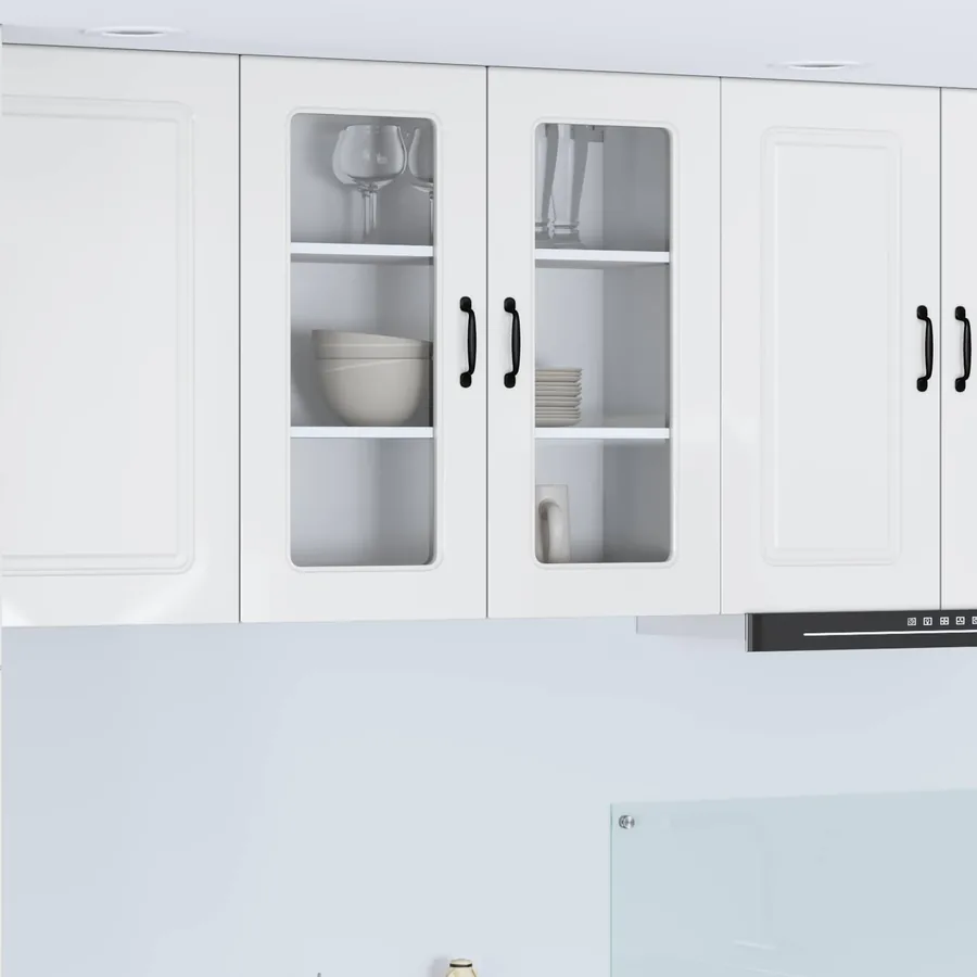 Panneau de lave-vaisselle Kalmar Blanc brillant 80 x 31 x 80 cm