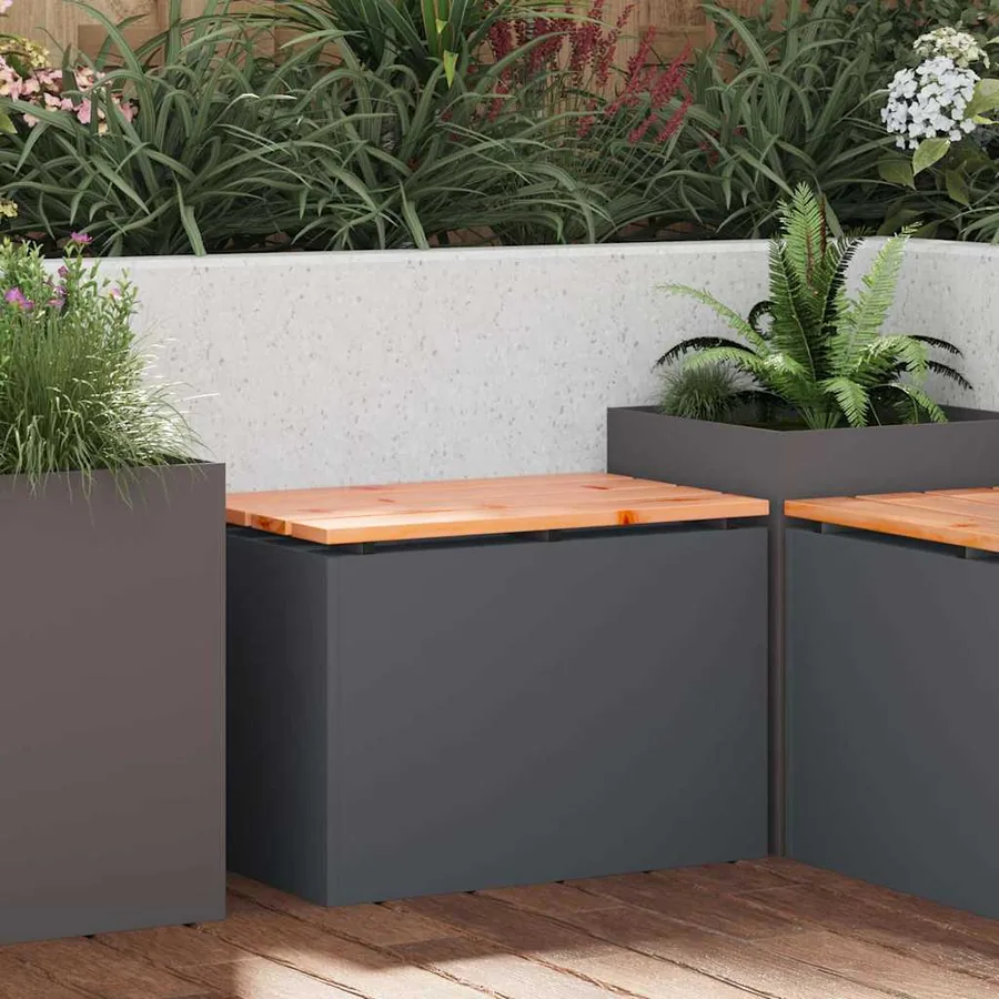 Banc de jardin 1-Nombre de places 60 x 40 x 43 cm Acier