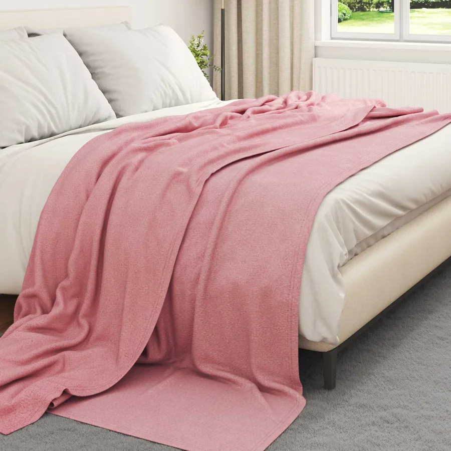 Couvertures à jeter 6 pcs Rose 240 x 220 cm Toison - 3
