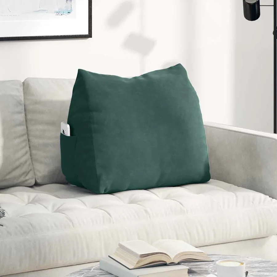 Coussin de Dos Vert foncé 60 x 20 x 50 cm