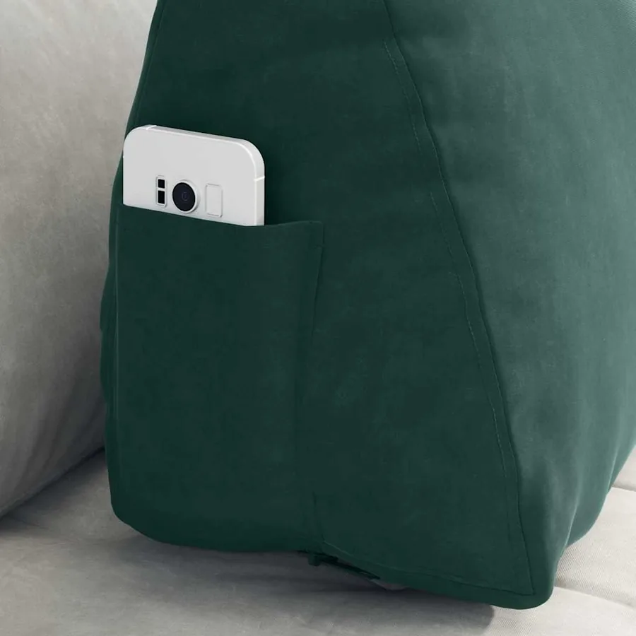 Coussin de Dos Vert foncé 60 x 20 x 50 cm - 5