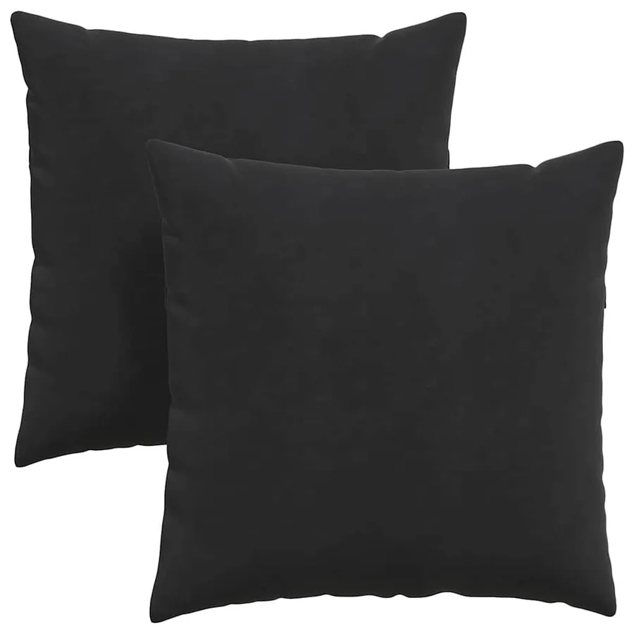 Coussins de canapé 2 pcs Noir 80 x 80 cm - 2