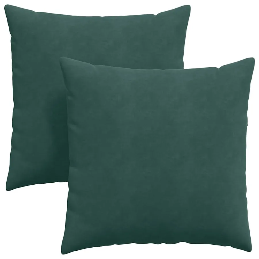 Coussins de canapé 2 pcs Vert foncé 60 x 60 cm - 2
