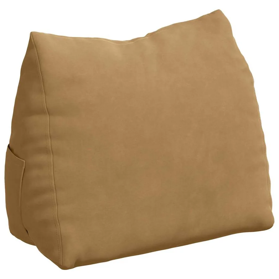 Coussin de Dos Marron 45 x 20 x 35 cm Tissu en velours côtelé - 2