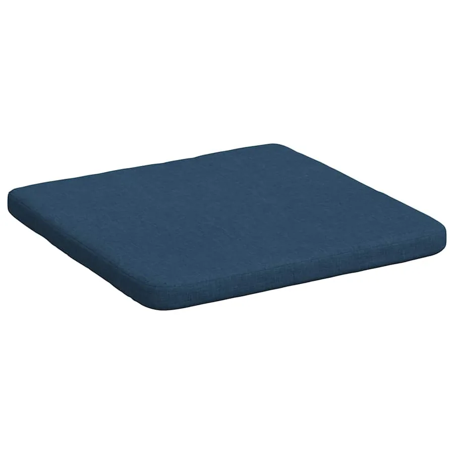 Coussins de siège 4 pcs Bleu 40 x 40 x 3 cm tissu - 5