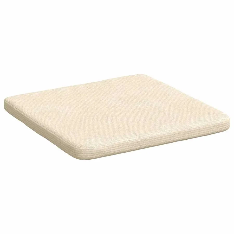 Coussins de siège 4 pcs Crème 40 x 40 x 3 cm - 5