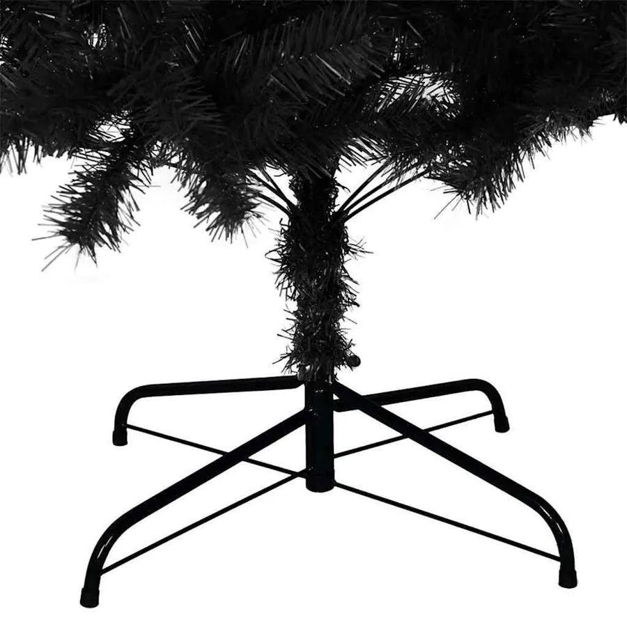 Sapin de Noël avec 300 LED avec support Noir 180 cm PVC - 14
