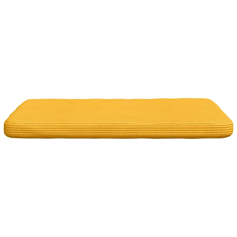 Coussins de siège 4 pcs Jaune clair 40 x 40 x 3 cm - 6