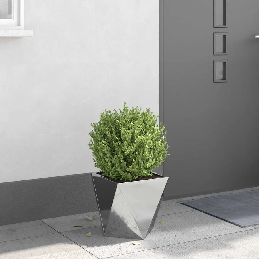 Jardinière Argent 30 x 30 x 30 cm Acier galvanisé - 4