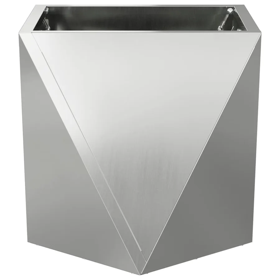 Jardinière Argent 30 x 30 x 30 cm Acier galvanisé - 5