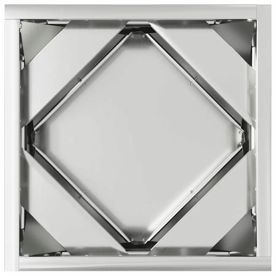 Jardinière Argent 30 x 30 x 30 cm Acier galvanisé - 6