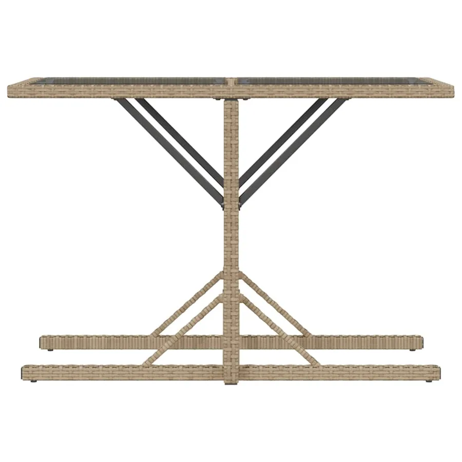 Ensemble de bistro 3 pcs coussins mélange beige résine tressée - 8
