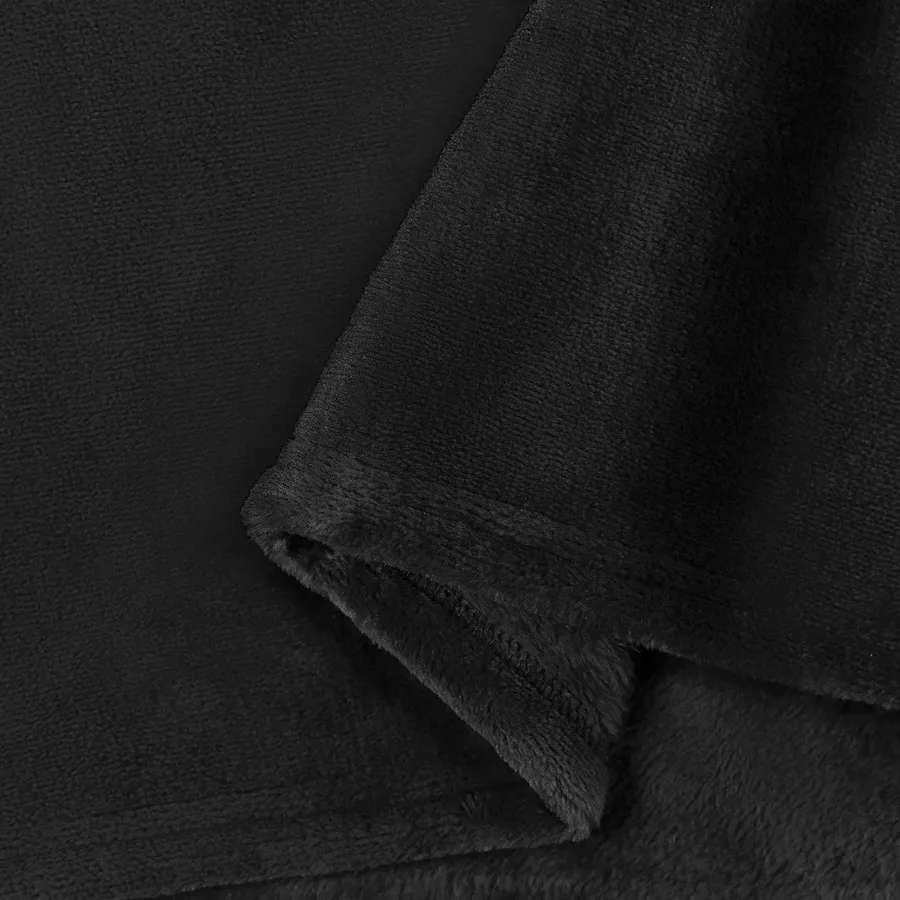 Couvertures à jeter 6 pcs Noir 220 x 240 cm Toison - 7