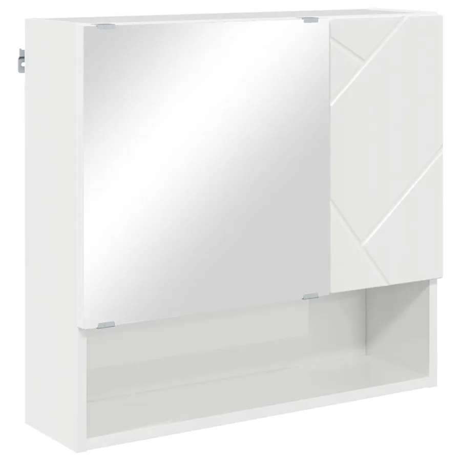 Ensemble de mobilier de salle de bain 4 pcs Blanc brillant - 6