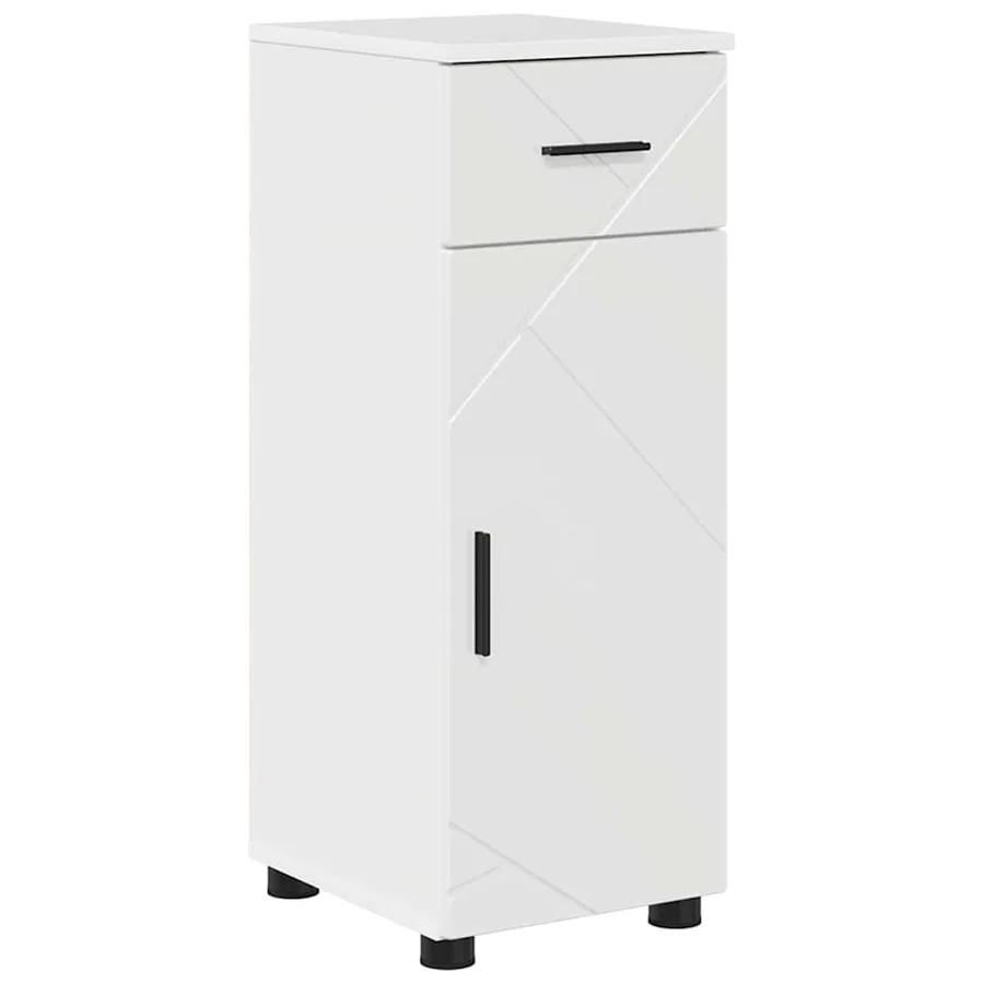 Ensemble de mobilier de salle de bain 4 pcs Blanc brillant - 7