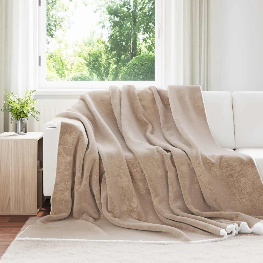 Jeté Camel 240 x 270 cm Toison