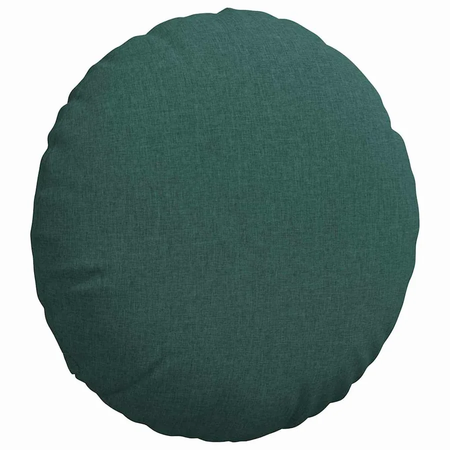 Coussins de siège 2 pcs Vert foncé Ø80 x 29 cm tissu - 5