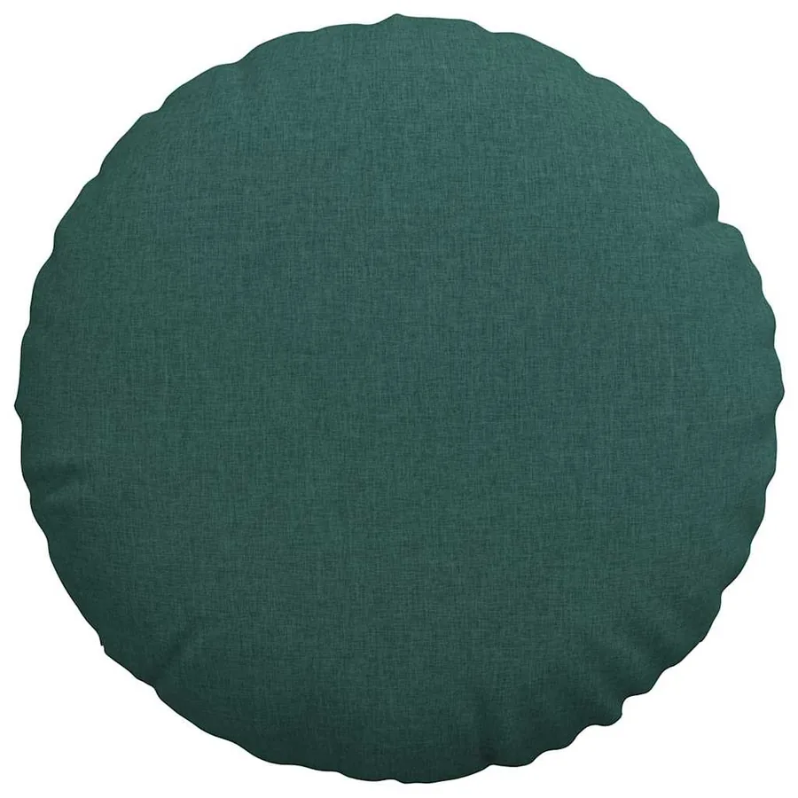 Coussins de siège 2 pcs Vert foncé Ø80 x 29 cm tissu - 6