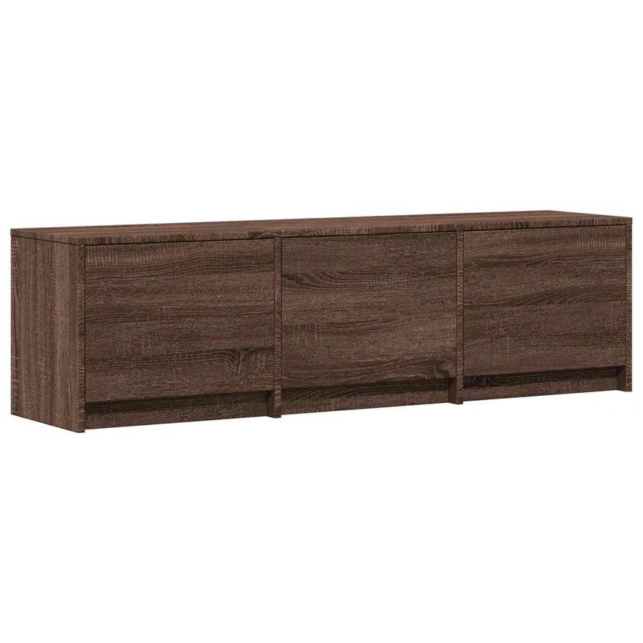 Meuble TV avec LED 140 x 34 x 40 cm Chêne brun - 5