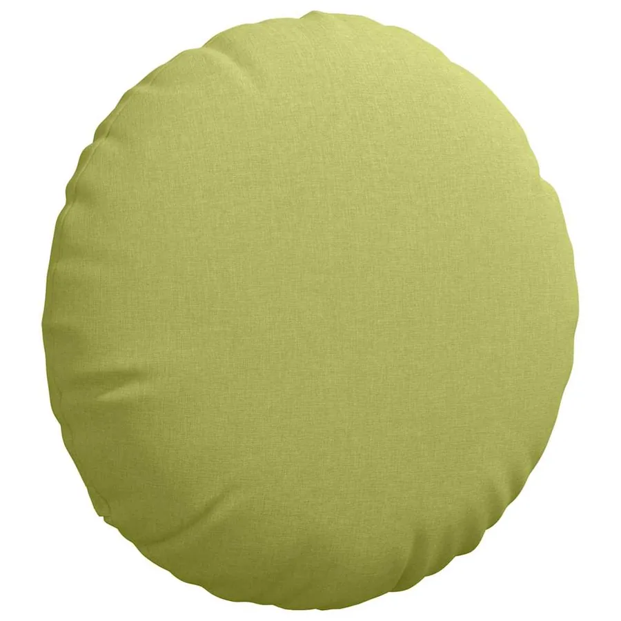 Coussins de siège 2 pcs Vert clair Ø80 x 29 cm tissu - 5