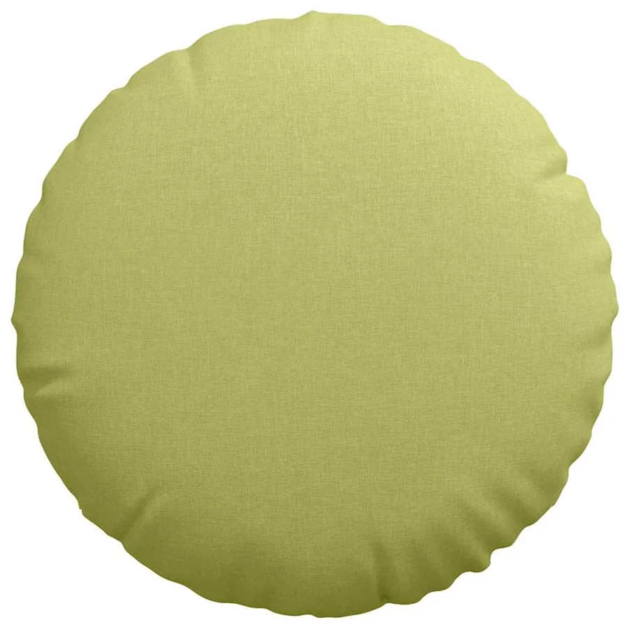 Coussins de siège 2 pcs Vert clair Ø80 x 29 cm tissu - 6
