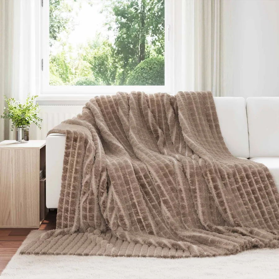 Jeté Camel 270 x 240 cm Toison