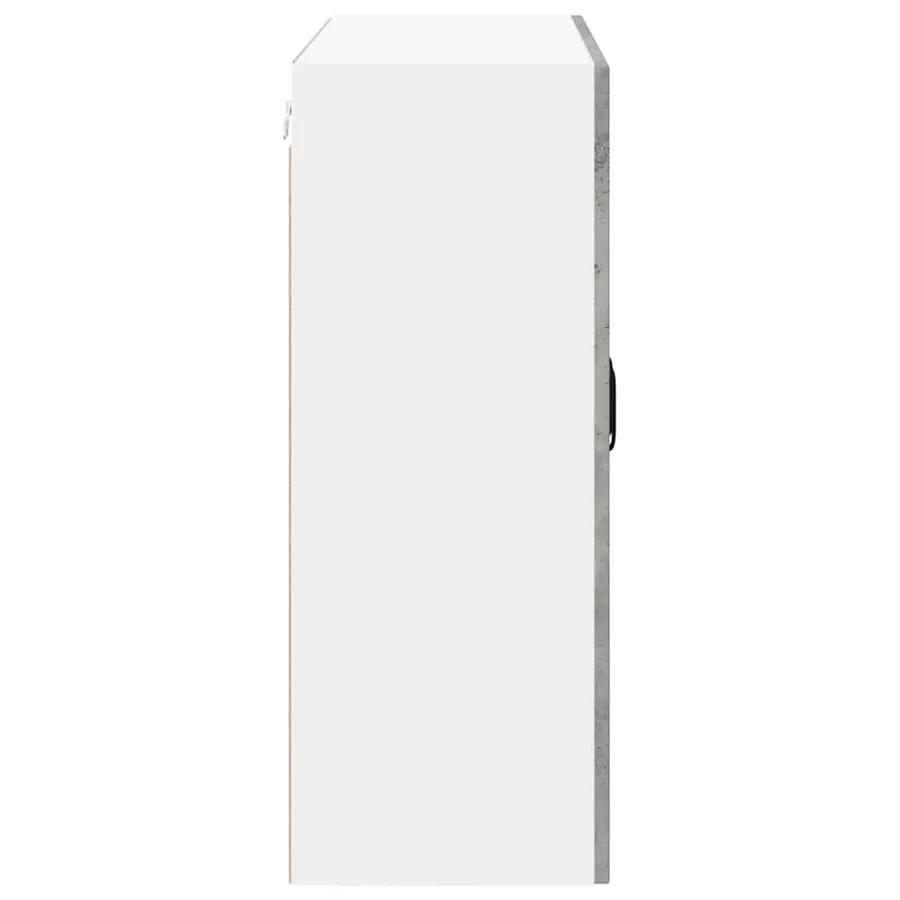 Meuble mural LUCCA Gris béton 80 x 31 x 80 cm Bois d'ingénierie - 7