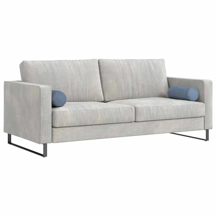 Coussins d'accent 2 pcs Bleu Ø 15 x 40 cm - 3